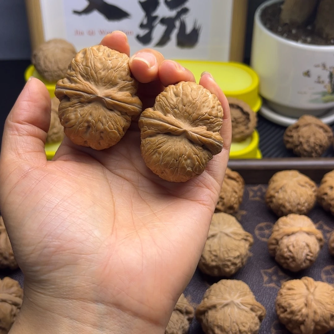 ！***！把件文玩核桃元宝 46 全品白茬
