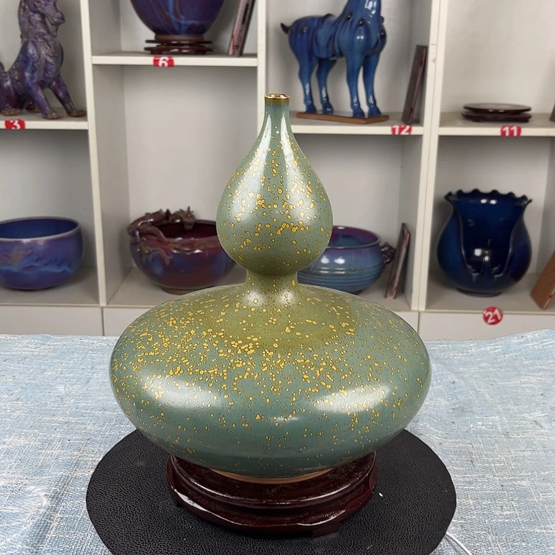 瓷片葫芦炭烧手拉坯高端大师作品