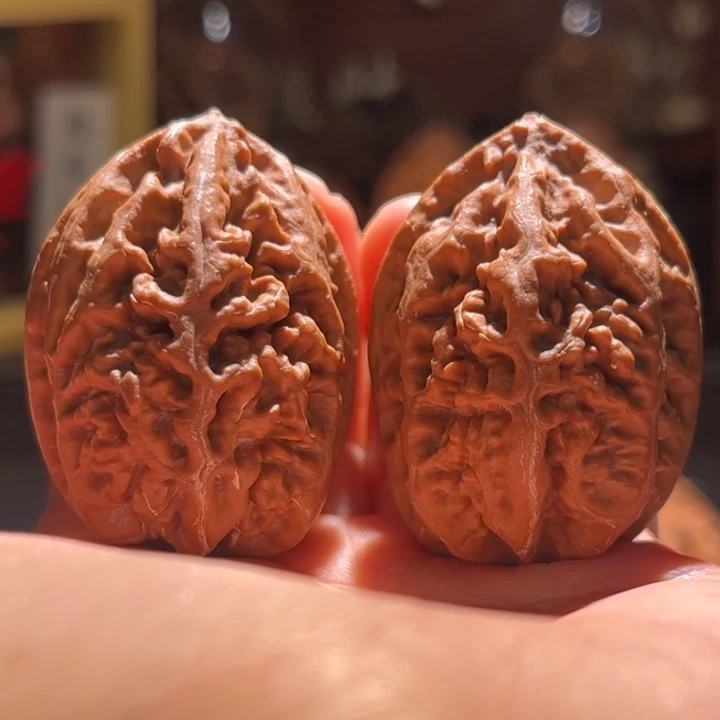 吊坠文玩核桃老树珊瑚纹46