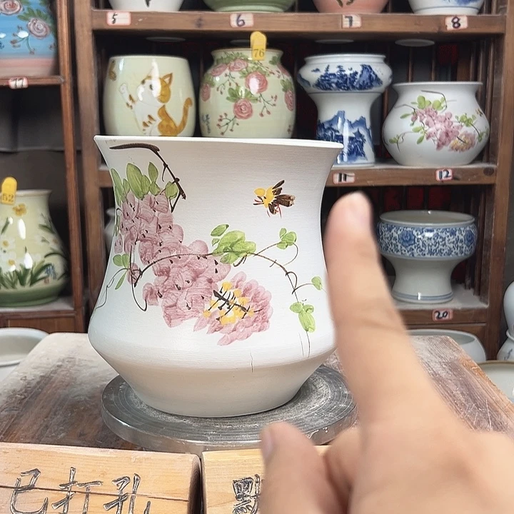陶瓷小蛮腰紫藤新款新款陶瓷陶瓷陶瓷