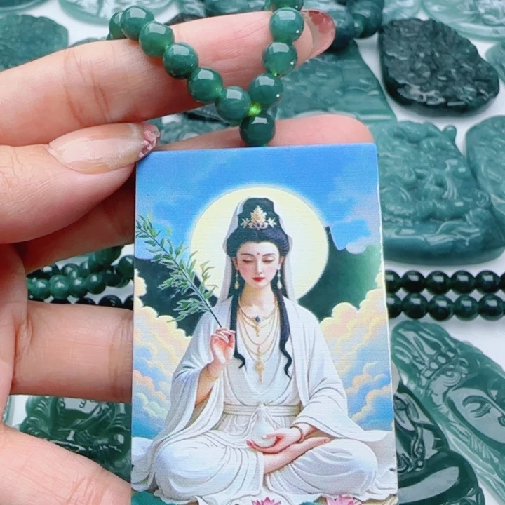 翡翠未镶嵌颈饰多样性发货天然A货翡翠