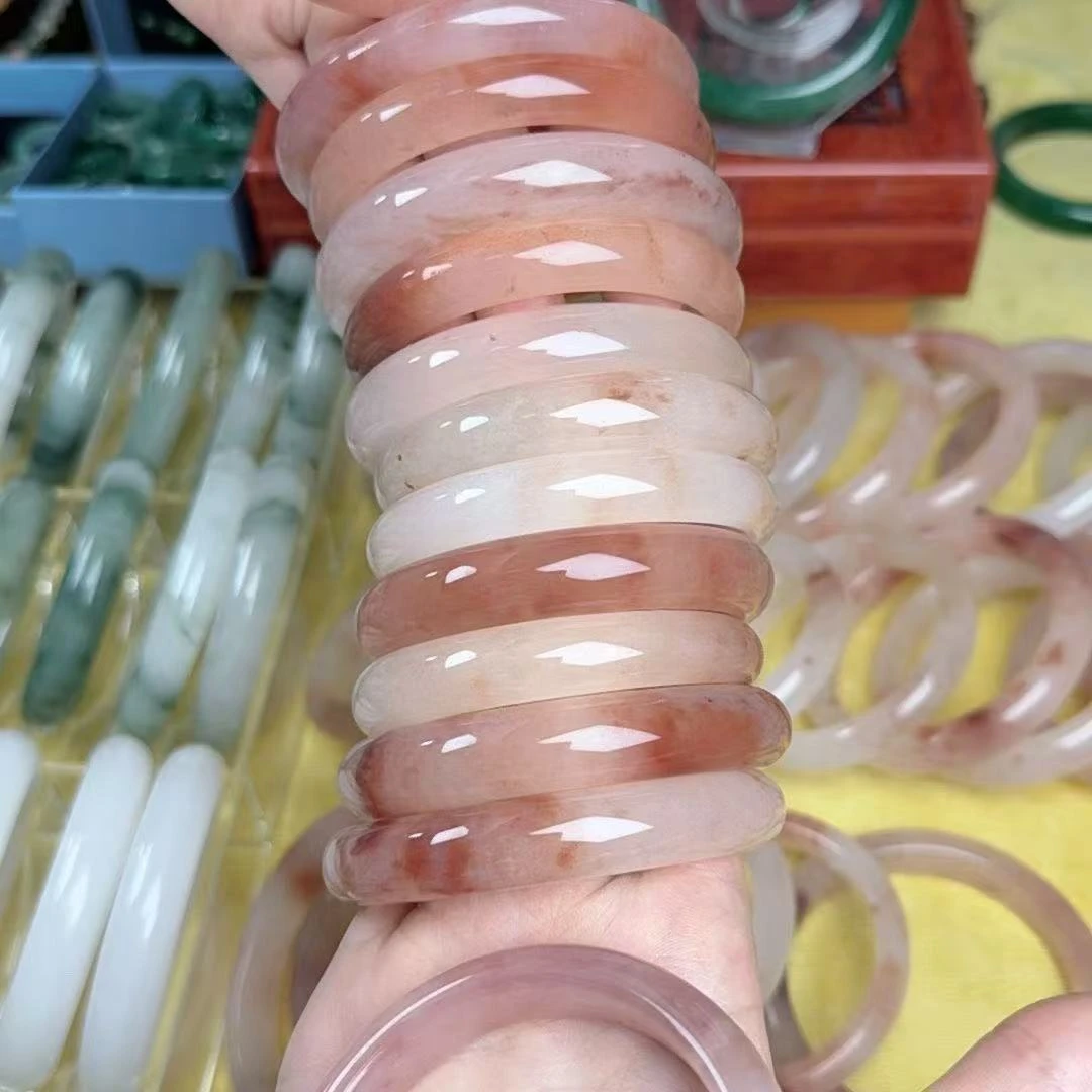 天然金丝玉手镯