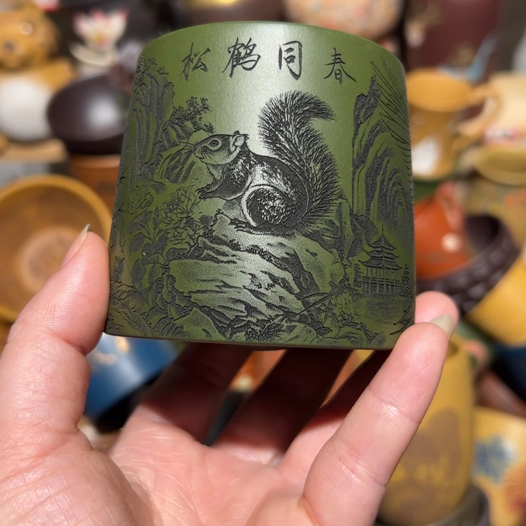 紫砂茶杯宜兴紫砂主人杯