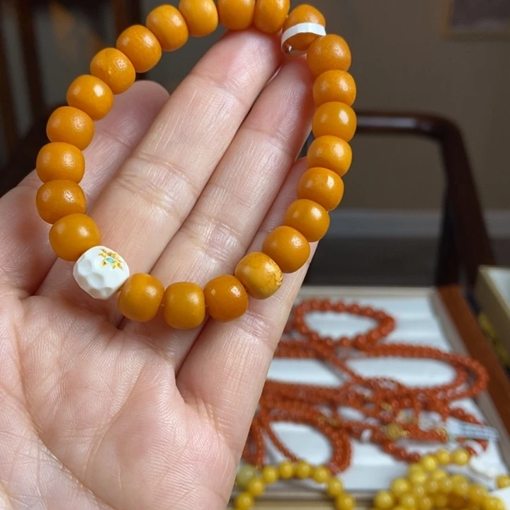 琥珀手链未镶嵌蜜蜡手串9