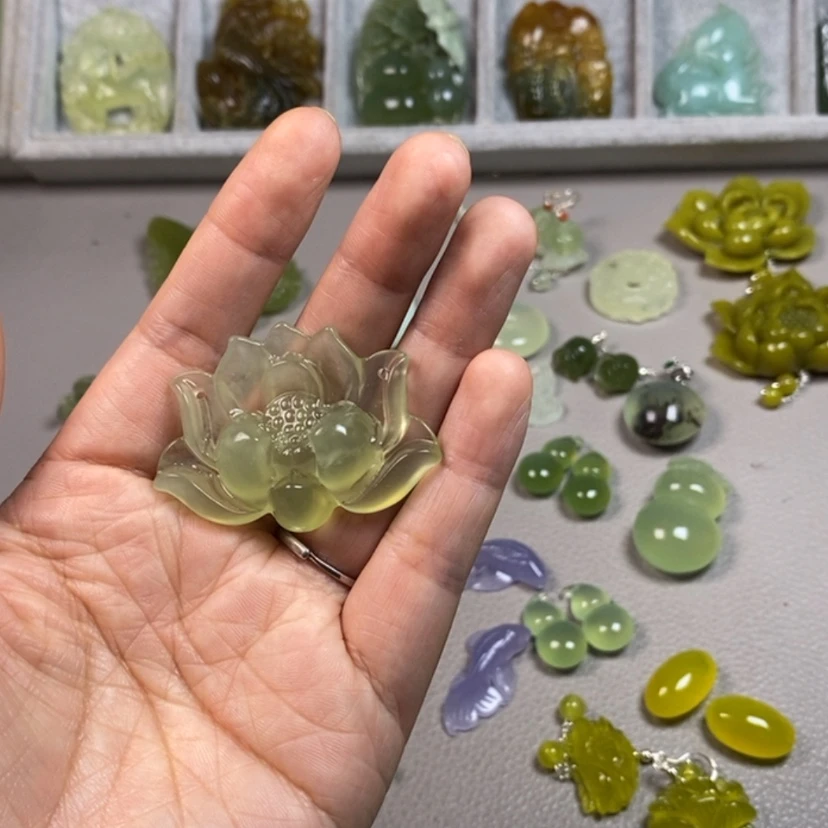 【闪购商品】未镶嵌蛇纹石玉挂件耳饰耳环项链