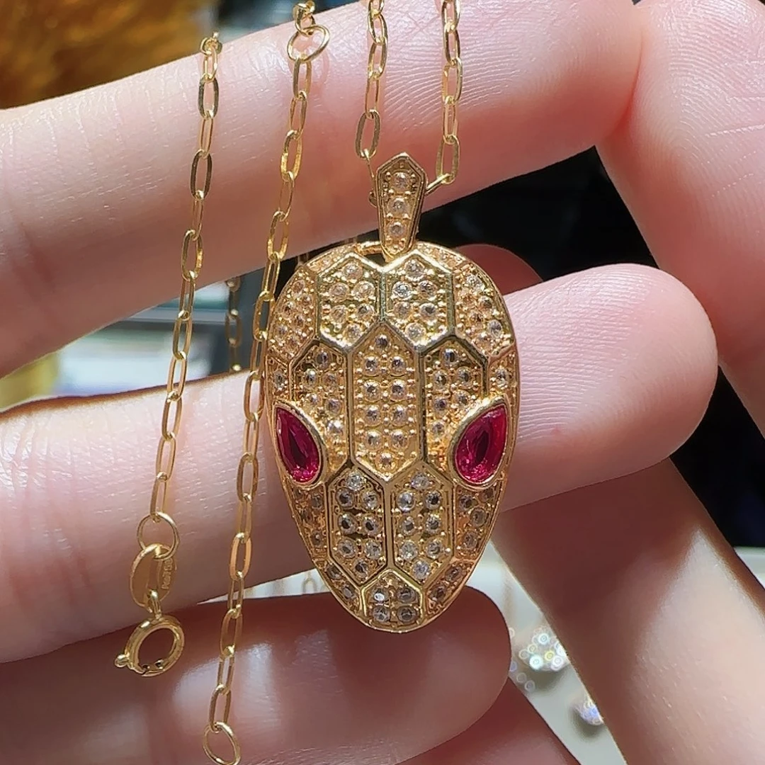 玛瑙/玉髓项链18K金镶嵌项链