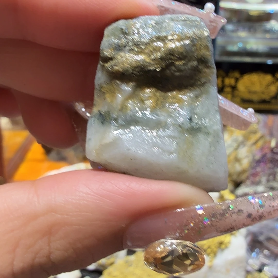 叶20g左右聚金阁天然明金矿标