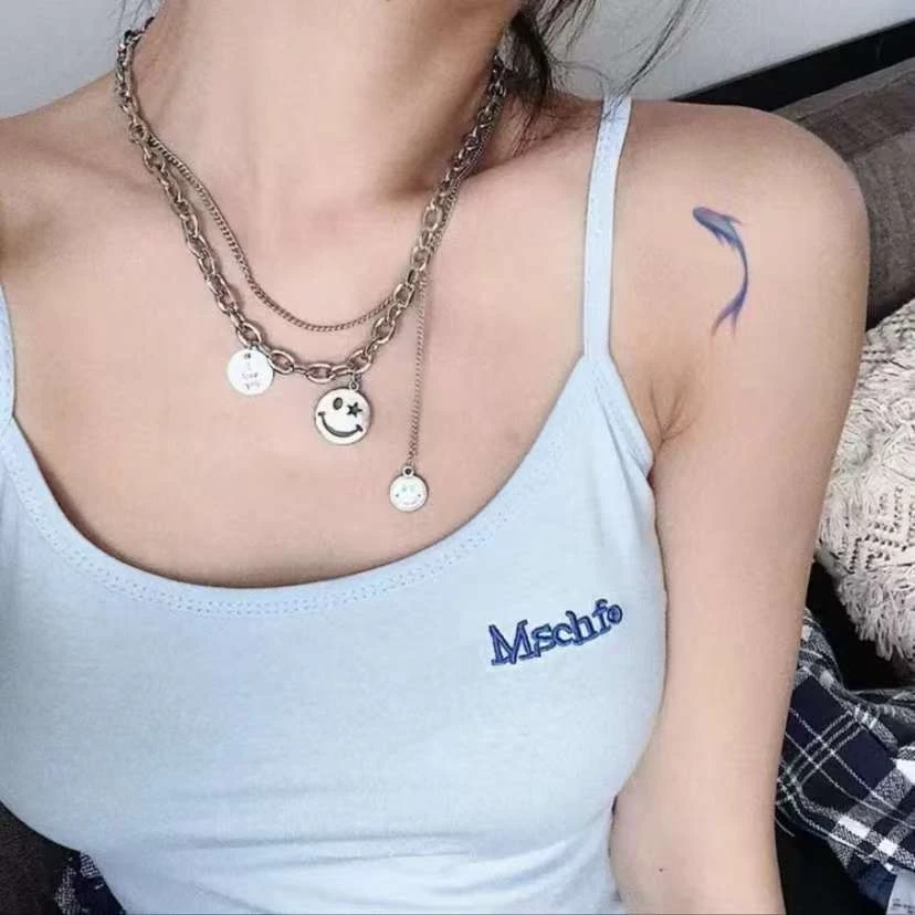 幸运锦鲤手腕纹身贴纸女学生防水持久少女甜酷个性高颜值纹身贴