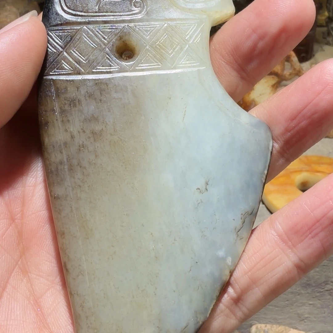 z***a和田玉未镶嵌挂件