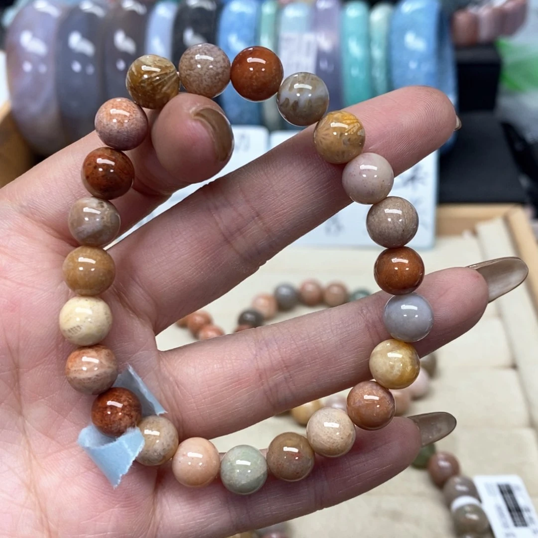 硅化珊瑚（珊瑚玉）手链未镶嵌101