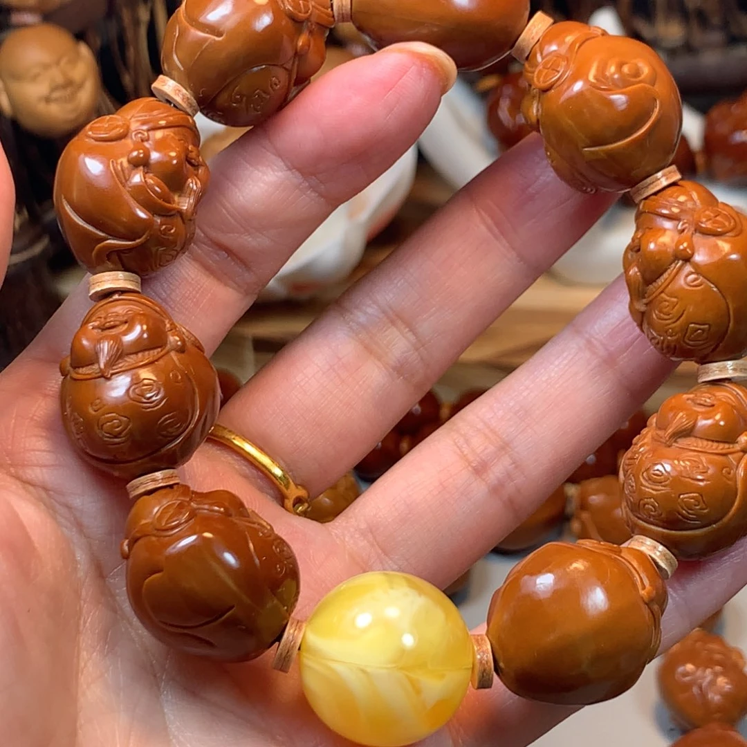 手串/手链橄榄核恒**哥橄榄核八大财神