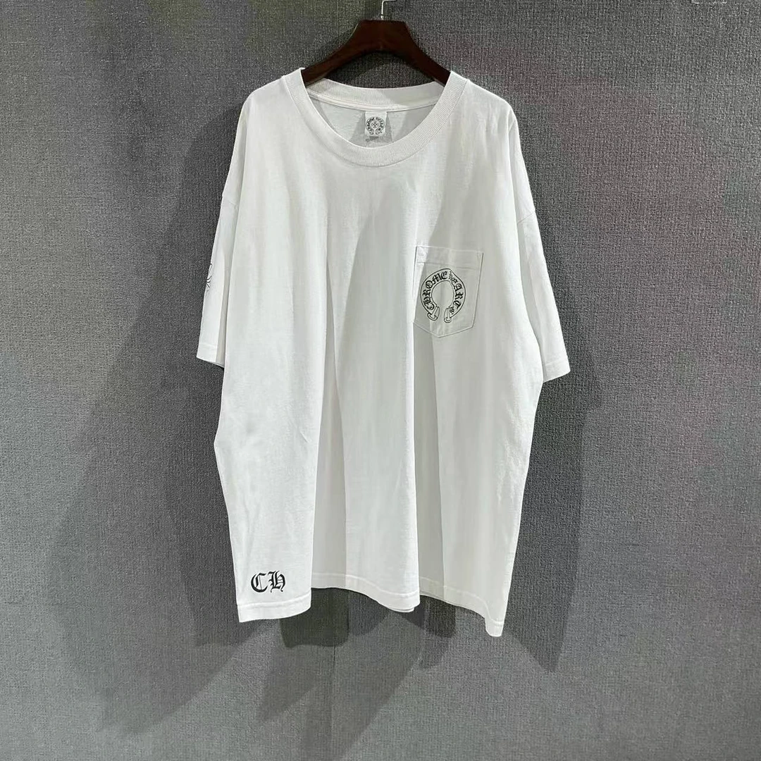 99新 Chrome Hearts/克罗心 （pm）卷轴印花短袖 99新XXL码/5142