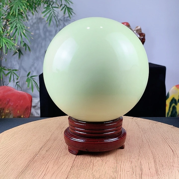 石材夜光球直径20带底座