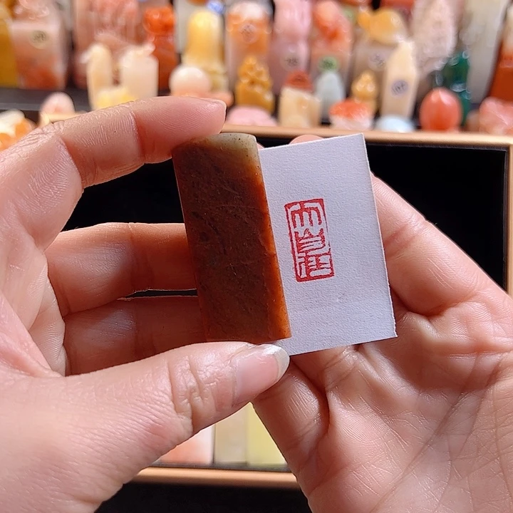 寿山石印石手工定制，大自在