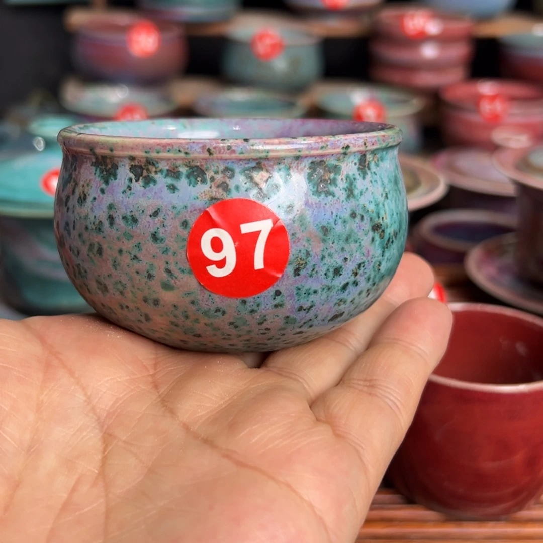 手工制作钧窑茶器