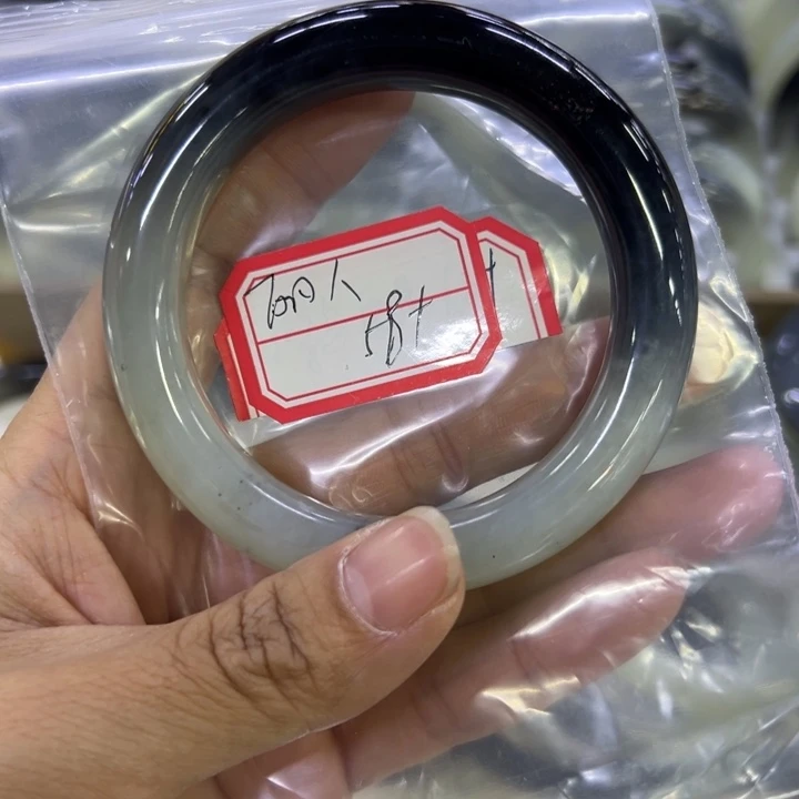 丽***玉蛇纹石玉合金手镯