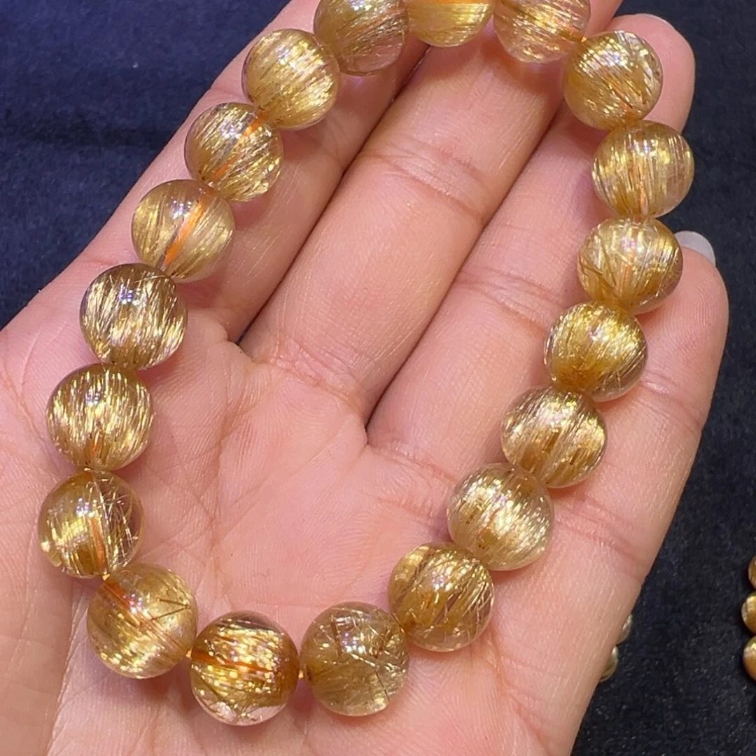 水晶手串未镶嵌钛晶手串