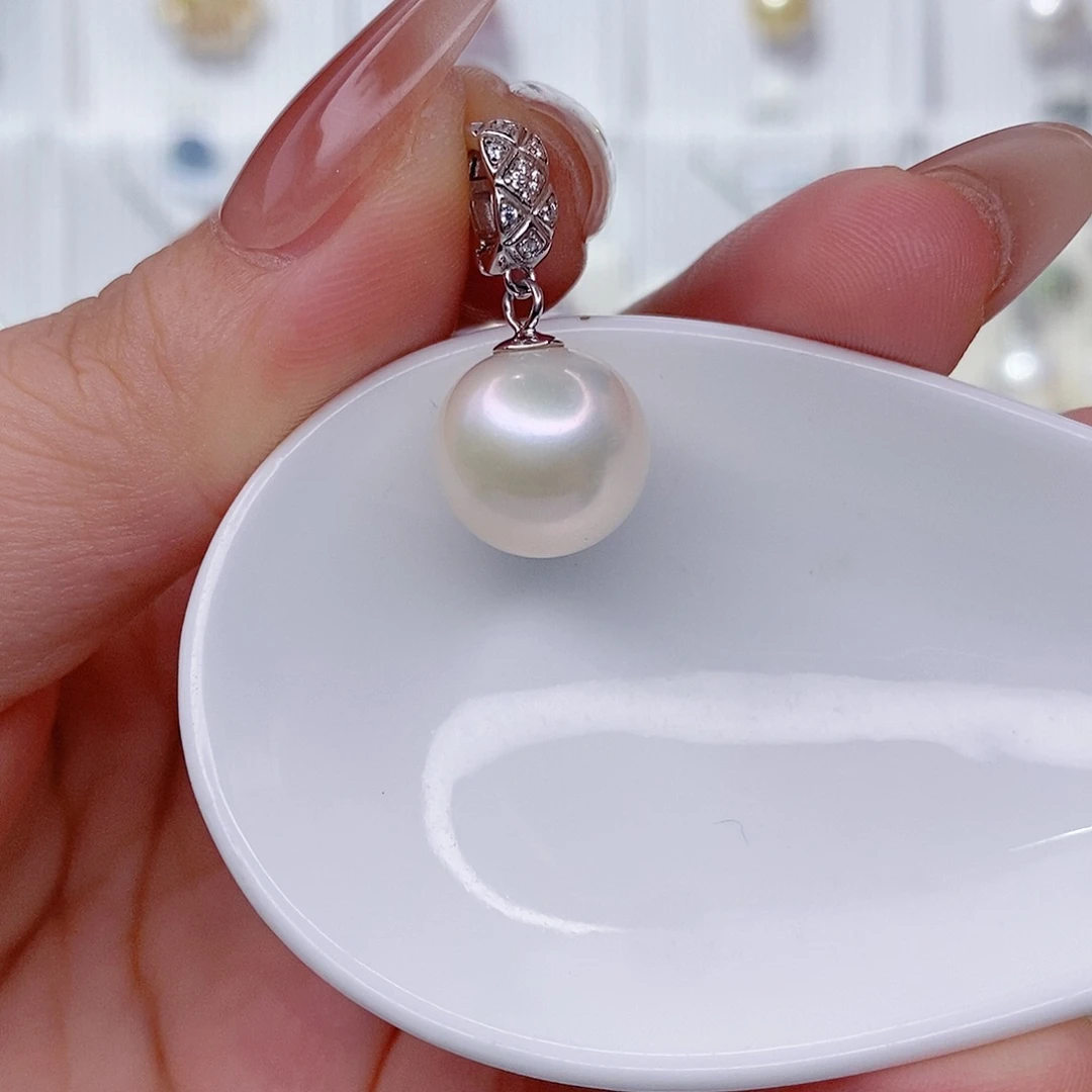 吊坠(赠链)银S925镶嵌淡水珍珠