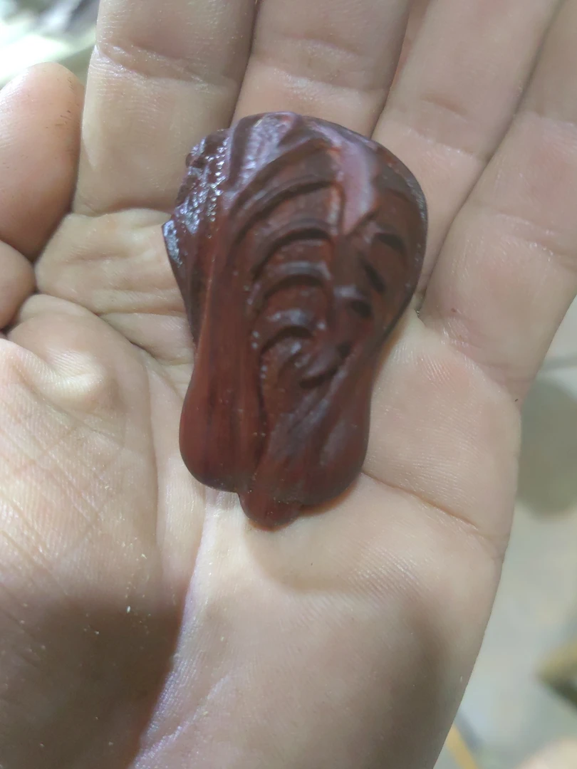 木质手把件小白菜