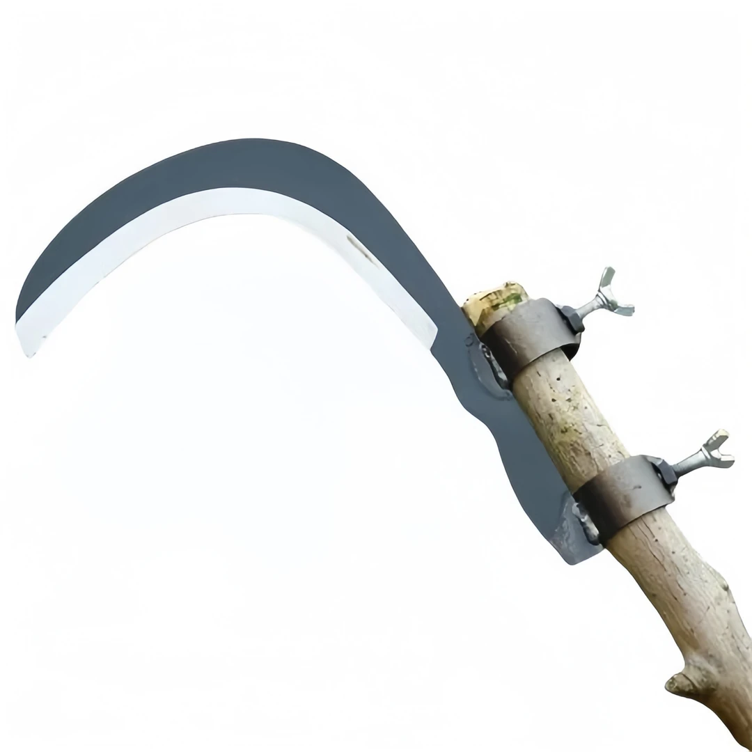 槟榔刀高空修枝镰刀锰钢农村用的割草刀长柄大镰刀农用专用镰刀