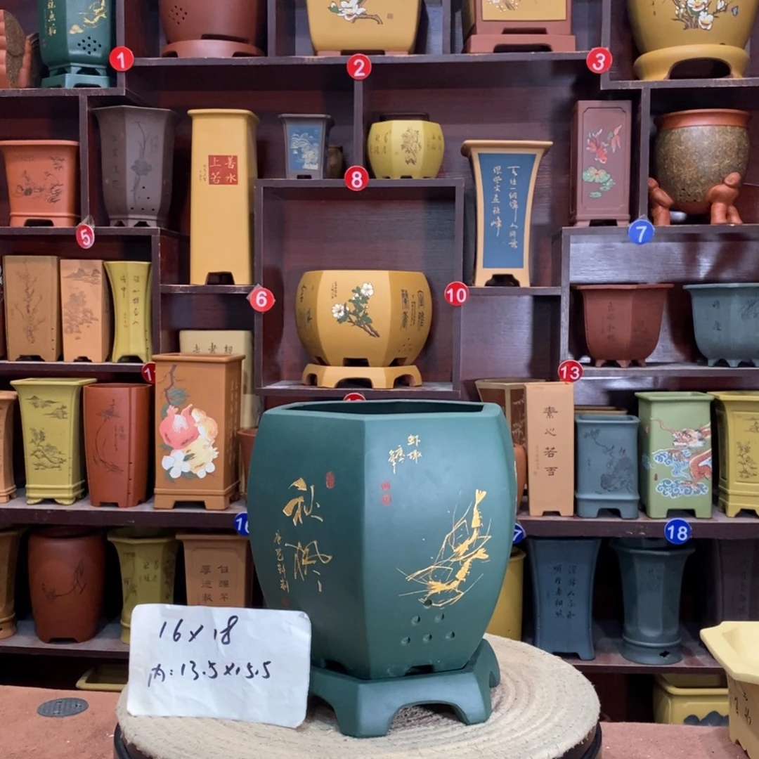 紫砂艺术紫砂花盆