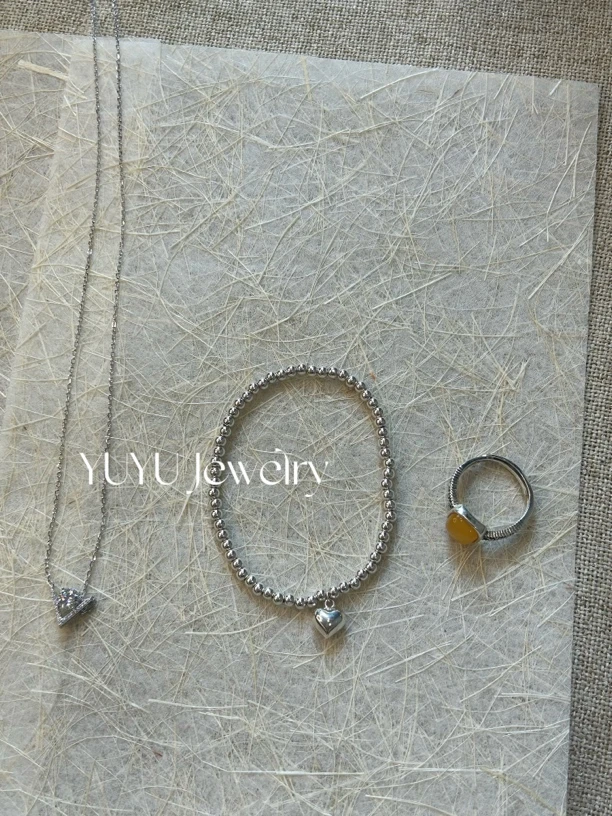 铜合金锆石项链 YUYU 锆石V型项链