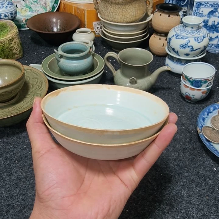 紫砂茶盘心*忍湖田窑小碗一个全品