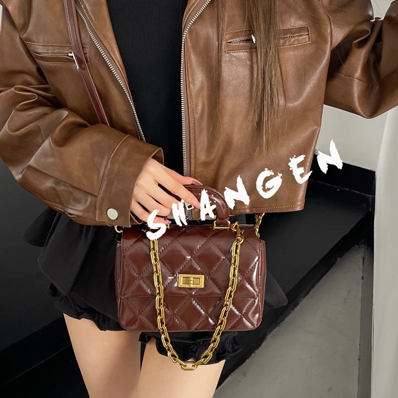 【尚恩CC】ZT-D7001-多瓦咖-19*7*14轻奢女士新款小香手提包