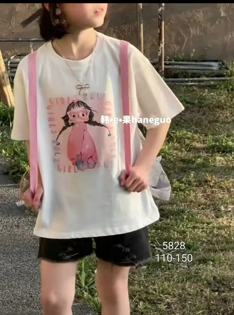 【淼淼妈】儿童夏季短袖T恤5828