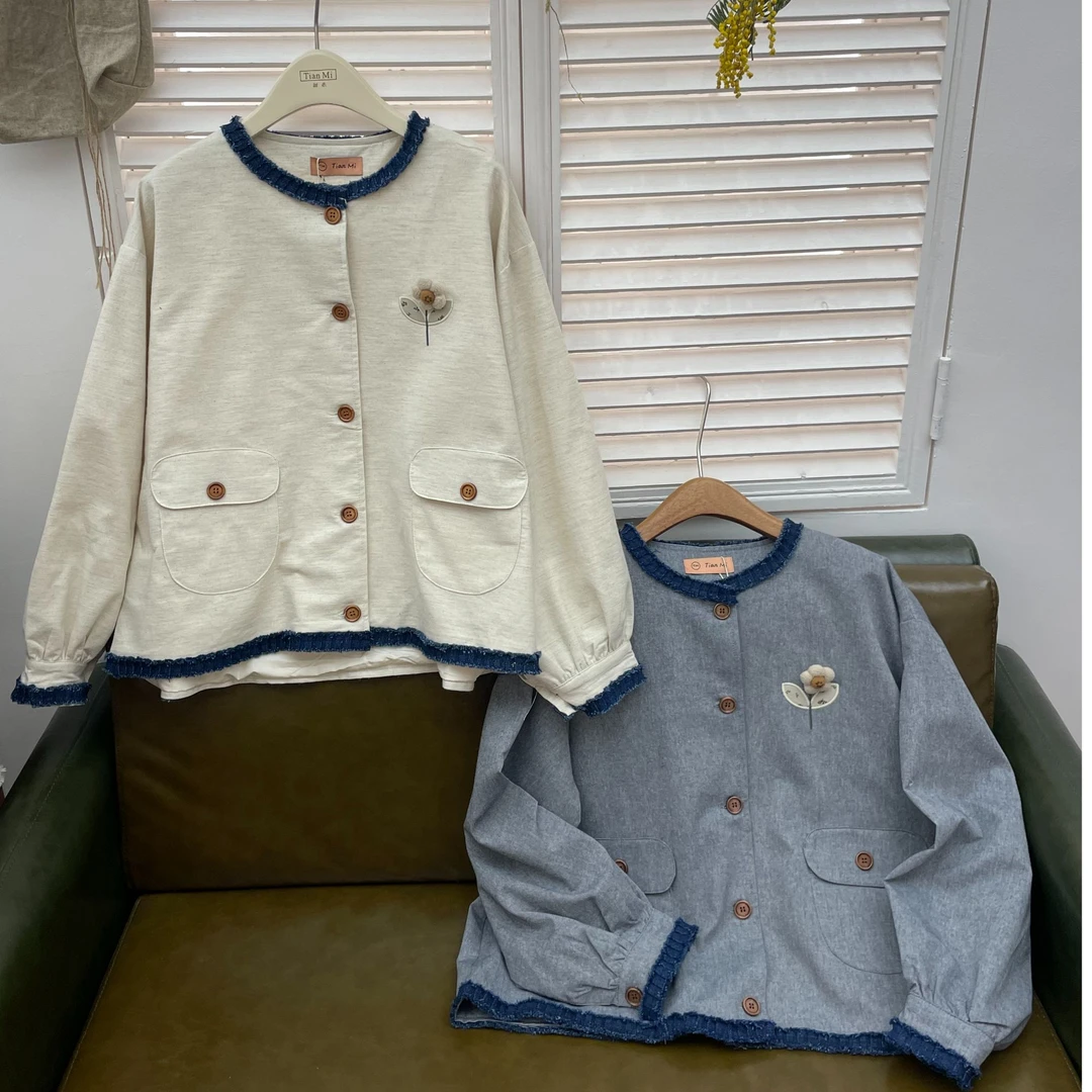 33推荐 TM#85230 日系花朵外套 25-02-19