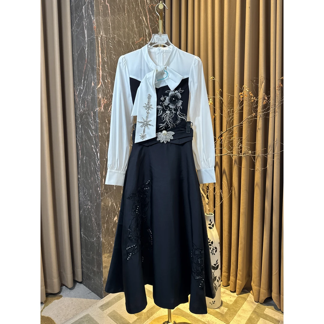 芙娜妮轻奢秋冬新款法式优雅气质套装复古显瘦名媛女装F2510206