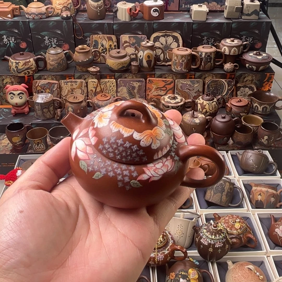 茶壶紫砂孤品浮力捡漏140cc