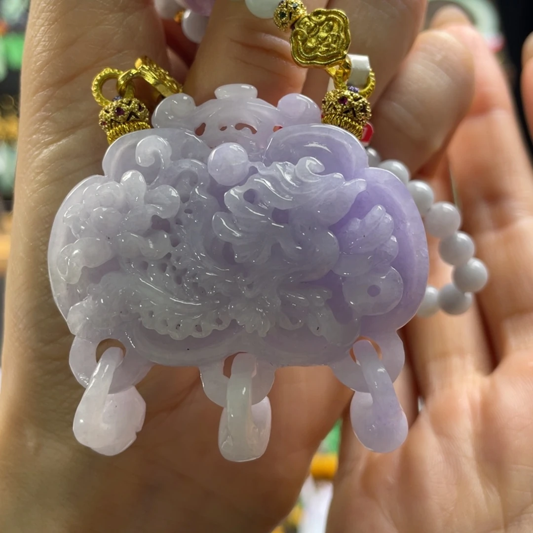 翡翠未镶嵌颈饰代编织