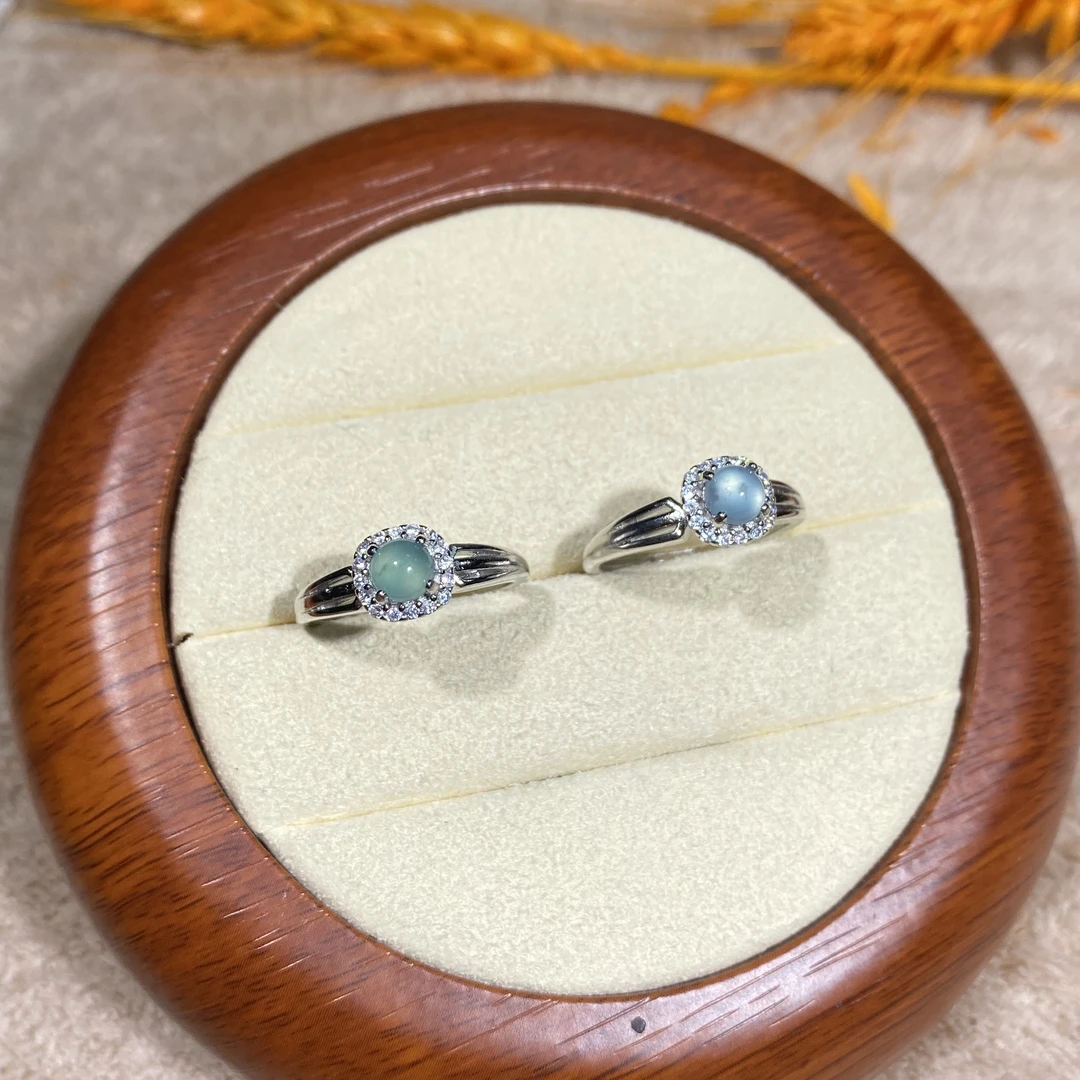 翡翠蓝水戒指 多样性发其一【FC0005】