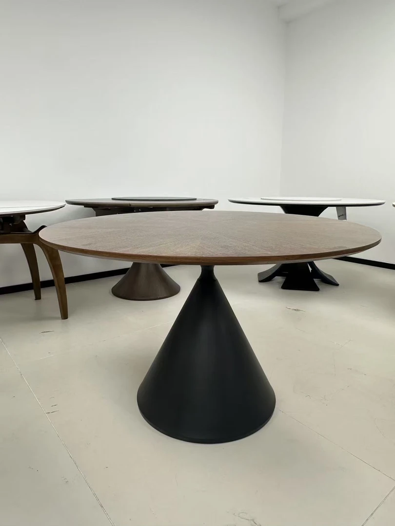 沙漏（2）纯圆桌法式圆形餐厅成套家具轻奢餐桌客厅030清样产品