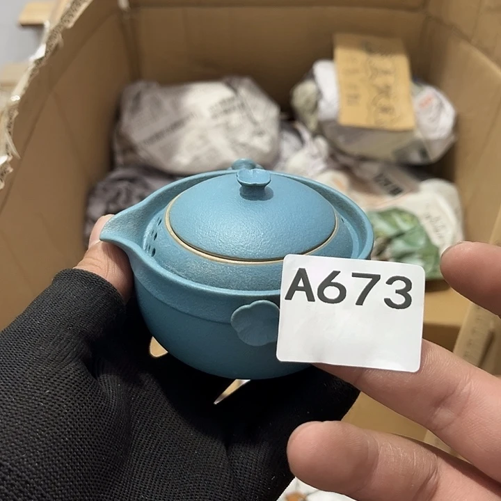 瓷片茶摆件工艺品摆件666