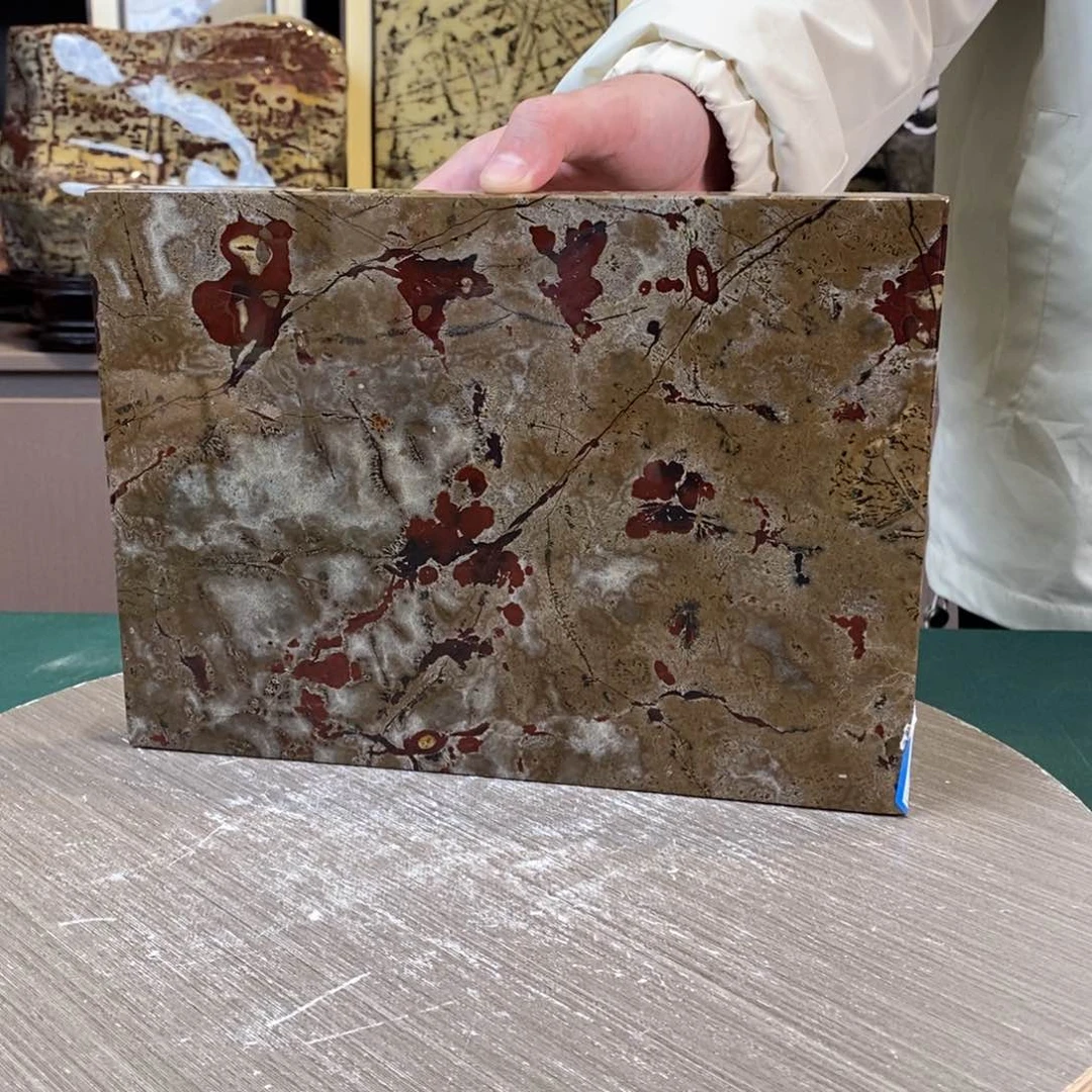 石材广西国画石草花石