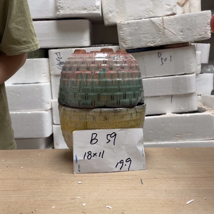 粗陶多肉花盆微瑕59