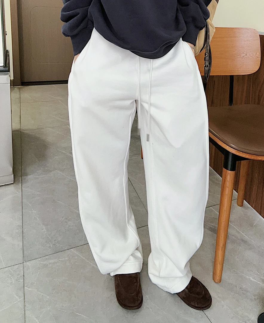 S.one 私人定制 极简鱼骨弯刀 加绒西装卫裤