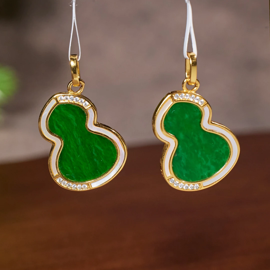 非遗好物分享【歪歪】翡翠葫芦吊坠（多样性发一）XB-W9528