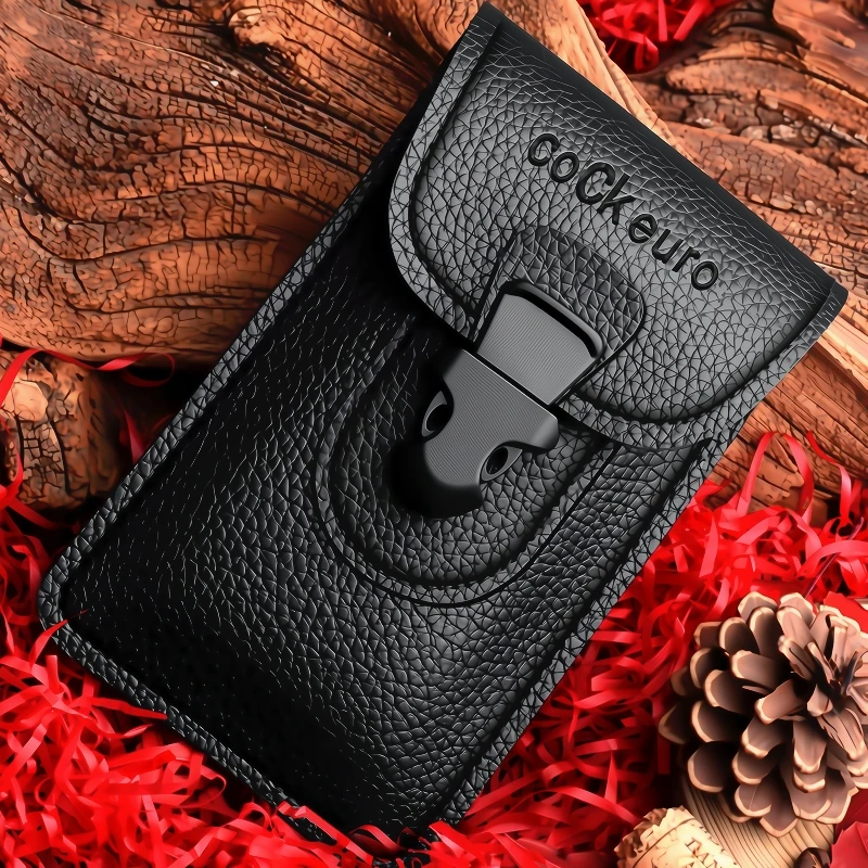 真皮手机包男士穿皮带多功能中年工地干活防水手机腰包牛皮挂腰包