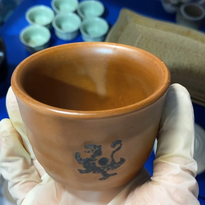 瓷片四厂龙标茶杯一个约100ml