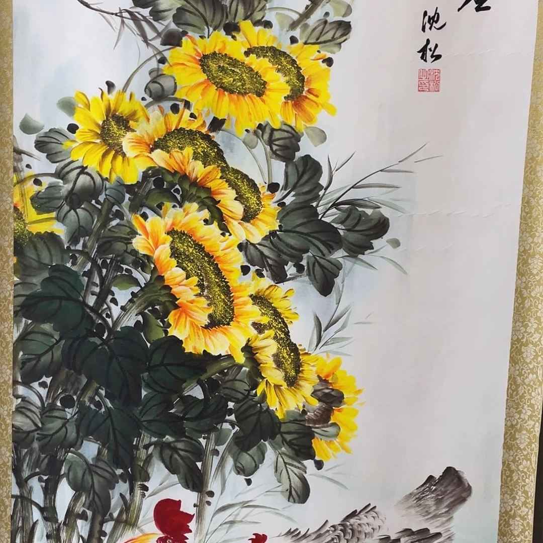 国画老师手绘带运险w