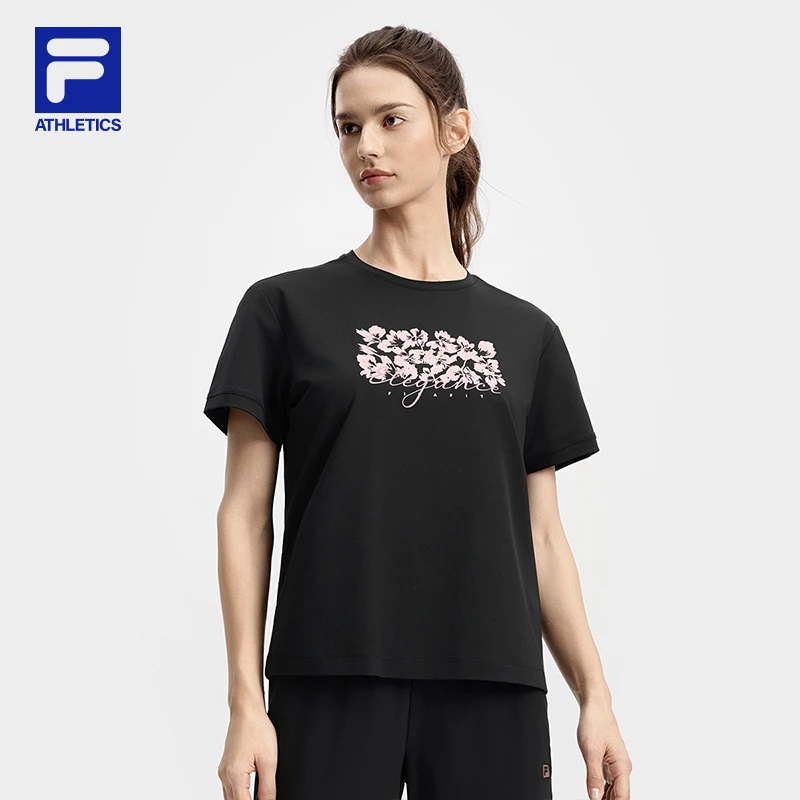 Fila/斐乐夏季女款【 时尚休闲运动潮流 】舒适圆领短袖A11W531103F