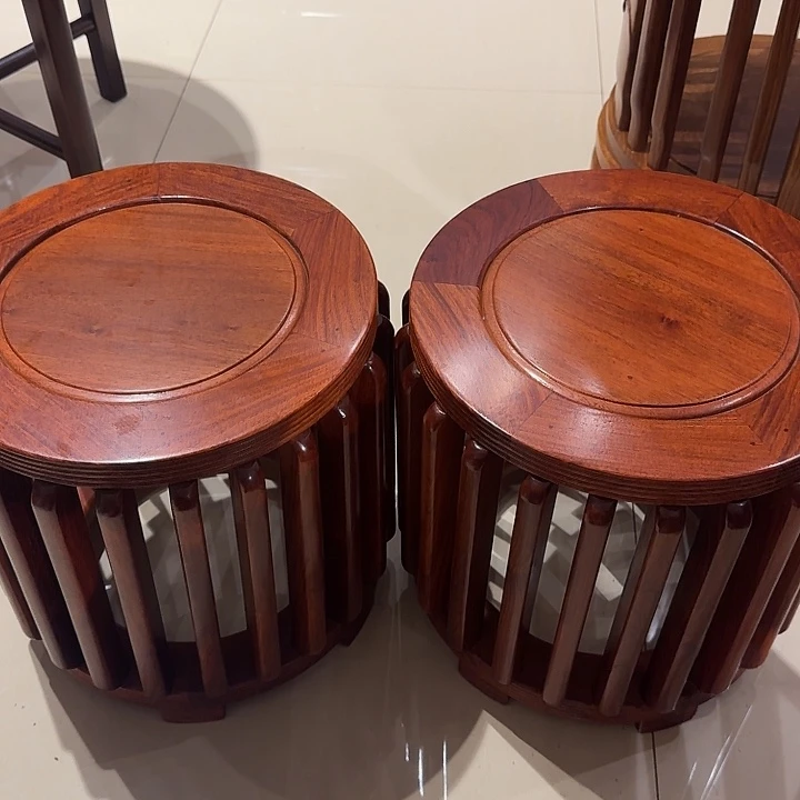 木1个大果紫檀梳条凳包邮32cm高