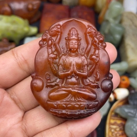 蛇纹石玉未镶嵌颈饰62