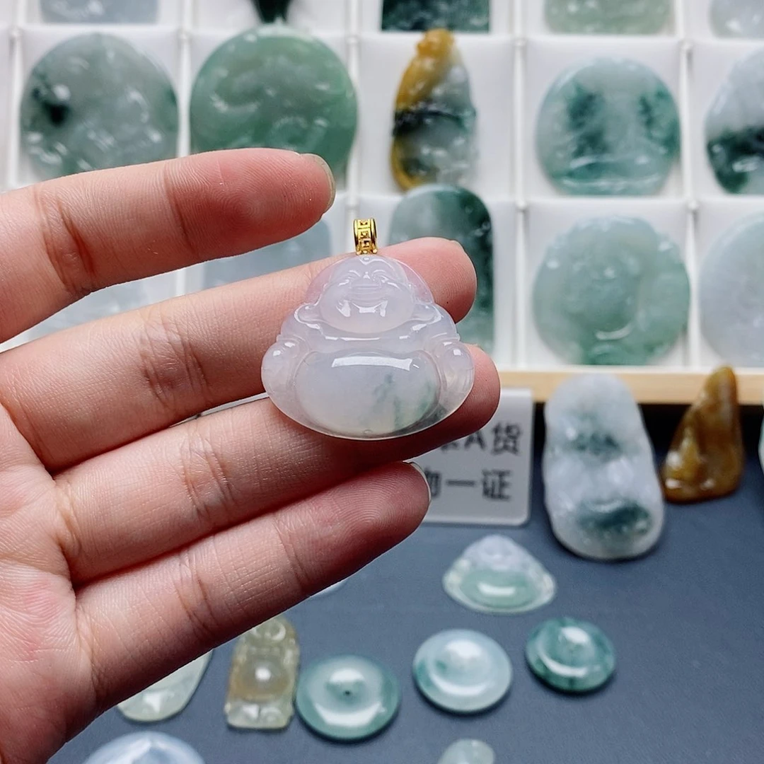 翡翠未镶嵌吊坠(不含链)佛公