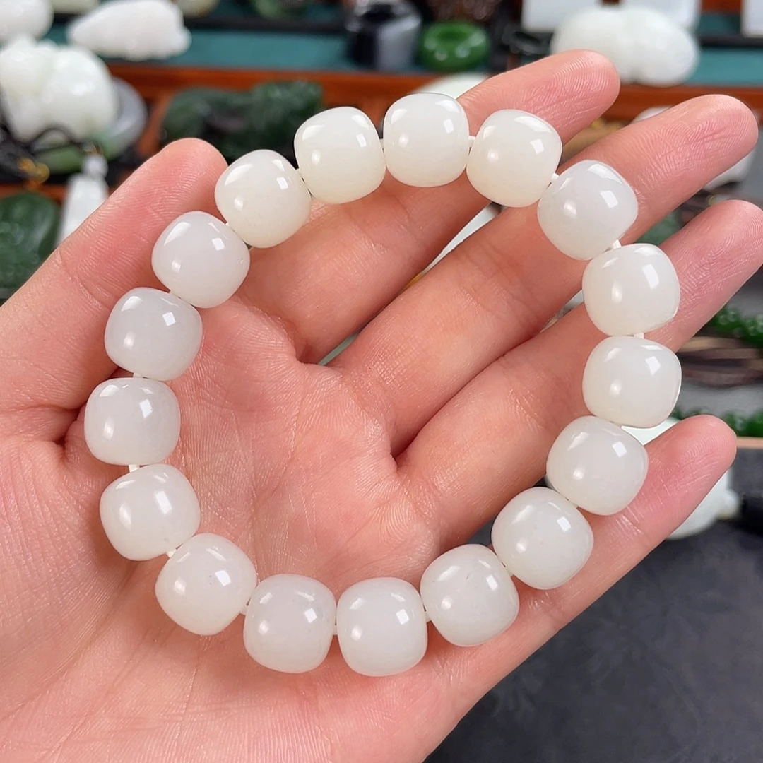 和田玉未镶嵌手链