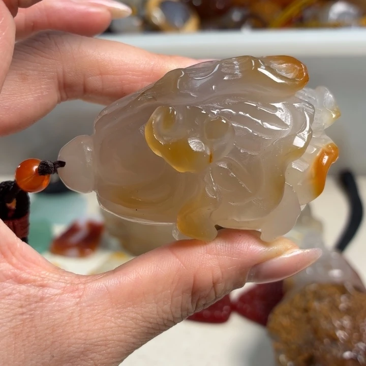 玛瑙/玉髓未镶嵌吊坠(不含链)