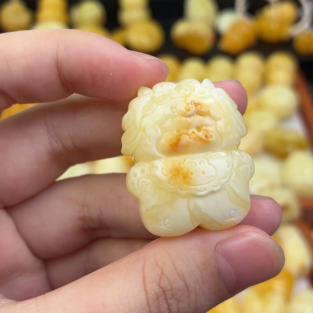 蜜蜡未镶嵌毛衣链蜜蜡